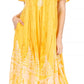 Sakkas Ronny Lace Embroidered Cap Sleeve Tie Dye Wash Caftan Dress / Cover Up