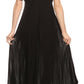 Sakkas Shasta Lace Embroidered Cap Sleeves Long Caftan Dress / Cover Up