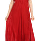 Sakkas Shasta Lace Embroidered Cap Sleeves Long Caftan Dress / Cover Up