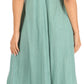 Sakkas Shasta Lace Embroidered Cap Sleeves Long Caftan Dress / Cover Up