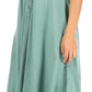 Sakkas Shasta Lace Embroidered Cap Sleeves Long Caftan Dress / Cover Up