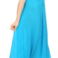 Sakkas Shasta Lace Embroidered Cap Sleeves Long Caftan Dress / Cover Up