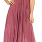 Sakkas Egan Women's Long Embroidered Caftan Dress / Cover Up With Embroidered Cap Sleeves