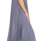 Sakkas Egan Women's Long Embroidered Caftan Dress / Cover Up With Embroidered Cap Sleeves