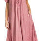 Sakkas Egan Women's Long Embroidered Caftan Dress / Cover Up With Embroidered Cap Sleeves