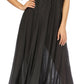 Sakkas Egan Women's Long Embroidered Caftan Dress / Cover Up With Embroidered Cap Sleeves