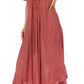Sakkas Egan Women's Long Embroidered Caftan Dress / Cover Up With Embroidered Cap Sleeves