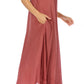 Sakkas Egan Women's Long Embroidered Caftan Dress / Cover Up With Embroidered Cap Sleeves