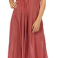 Sakkas Egan Women's Long Embroidered Caftan Dress / Cover Up With Embroidered Cap Sleeves