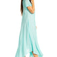 Sakkas Egan Women's Long Embroidered Caftan Dress / Cover Up With Embroidered Cap Sleeves