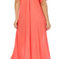 Sakkas Egan Women's Long Embroidered Caftan Dress / Cover Up With Embroidered Cap Sleeves