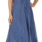 Sakkas Egan Women's Long Embroidered Caftan Dress / Cover Up With Embroidered Cap Sleeves