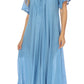 Sakkas Egan Women's Long Embroidered Caftan Dress / Cover Up With Embroidered Cap Sleeves