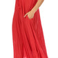 Sakkas Egan Women's Long Embroidered Caftan Dress / Cover Up With Embroidered Cap Sleeves