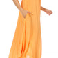 Sakkas Egan Women's Long Embroidered Caftan Dress / Cover Up With Embroidered Cap Sleeves