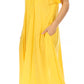 Sakkas Egan Women's Long Embroidered Caftan Dress / Cover Up With Embroidered Cap Sleeves