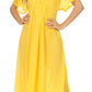 Sakkas Egan Women's Long Embroidered Caftan Dress / Cover Up With Embroidered Cap Sleeves