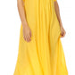 Sakkas Egan Women's Long Embroidered Caftan Dress / Cover Up With Embroidered Cap Sleeves