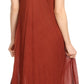 Sakkas Egan Women's Long Embroidered Caftan Dress / Cover Up With Embroidered Cap Sleeves