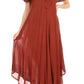 Sakkas Egan Women's Long Embroidered Caftan Dress / Cover Up With Embroidered Cap Sleeves