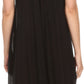Sakkas Gasha Sleeveless Mid Length Caftan Dress With Embroidery Details And V Neck