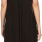 Sakkas Gasha Sleeveless Mid Length Caftan Dress With Embroidery Details And V Neck