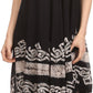 Sakkas Gasha Sleeveless Mid Length Caftan Dress With Embroidery Details And V Neck