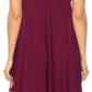 Sakkas Gasha Sleeveless Mid Length Caftan Dress With Embroidery Details And V Neck