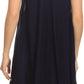 Sakkas Gasha Sleeveless Mid Length Caftan Dress With Embroidery Details And V Neck