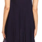 Sakkas Gasha Sleeveless Mid Length Caftan Dress With Embroidery Details And V Neck