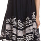 Sakkas Gasha Sleeveless Mid Length Caftan Dress With Embroidery Details And V Neck