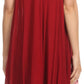Sakkas Gasha Sleeveless Mid Length Caftan Dress With Embroidery Details And V Neck