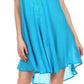 Sakkas Alechia Mid Length Tank Top Sleeveless Embroidered Caftan Dress / Cover Up