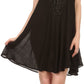 Sakkas Alechia Mid Length Tank Top Sleeveless Embroidered Caftan Dress / Cover Up