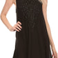 Sakkas Alechia Mid Length Tank Top Sleeveless Embroidered Caftan Dress / Cover Up