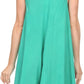 Sakkas Alechia Mid Length Tank Top Sleeveless Embroidered Caftan Dress / Cover Up