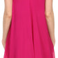 Sakkas Alechia Mid Length Tank Top Sleeveless Embroidered Caftan Dress / Cover Up
