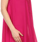 Sakkas Alechia Mid Length Tank Top Sleeveless Embroidered Caftan Dress / Cover Up