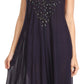 Sakkas Alechia Mid Length Tank Top Sleeveless Embroidered Caftan Dress / Cover Up