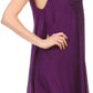 Sakkas Alechia Mid Length Tank Top Sleeveless Embroidered Caftan Dress / Cover Up