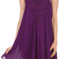 Sakkas Alechia Mid Length Tank Top Sleeveless Embroidered Caftan Dress / Cover Up