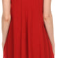 Sakkas Alechia Mid Length Tank Top Sleeveless Embroidered Caftan Dress / Cover Up