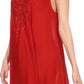 Sakkas Alechia Mid Length Tank Top Sleeveless Embroidered Caftan Dress / Cover Up