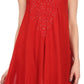Sakkas Alechia Mid Length Tank Top Sleeveless Embroidered Caftan Dress / Cover Up