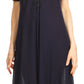 Sakkas Hayden Embroidered Lace-Up Caftan Dress / Cover Up with Eyelet Sleeves