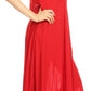 Sakkas Hayden Embroidered Lace-Up Caftan Dress / Cover Up with Eyelet Sleeves