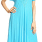 Sakkas Hayden Embroidered Lace-Up Caftan Dress / Cover Up with Eyelet Sleeves