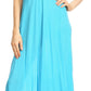 Sakkas Hayden Embroidered Lace-Up Caftan Dress / Cover Up with Eyelet Sleeves