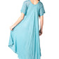 Sakkas Helena Embroidered Nightgown / Women Sleepwear with Eyelet Sleeves