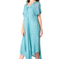 Sakkas Helena Embroidered Nightgown / Women Sleepwear with Eyelet Sleeves